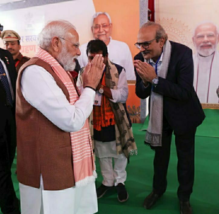 Dr. Ajay Prakash with Hon'ble Prime Minister Shri Narendra Damodar Das Modi jee